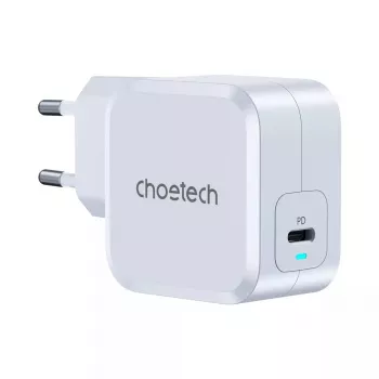 USB-C greitasis įkroviklis CHOETECH PD8007 45W EU baltas – USB-C PD 45W