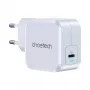 USB-C greitasis įkroviklis CHOETECH PD8007 45W EU baltas – USB-C PD 45W