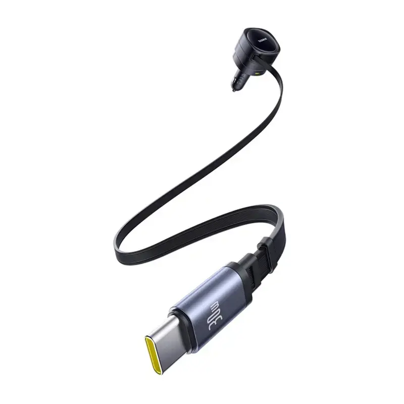 Automobilinis įkroviklis Baseus Enjoyment Max 90W su USB-C ir USB-A prievadais