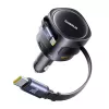 Automobilinis įkroviklis Baseus Enjoyment Max 90W su USB-C ir USB-A prievadais