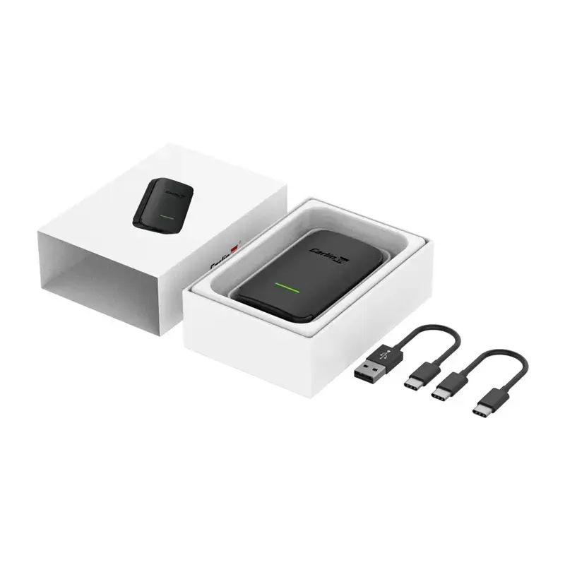 Belaidis adapteris Android Auto Carlinkit CPC200-A2A – 5 GHz/2.4 GHz Wi‑Fi, Bluetooth 5.2, USB-C, 5V 1A