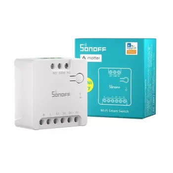 Išmanusis WiFi jungiklis Sonoff MINI-D AC/DC 12–48V sausas kontaktas
