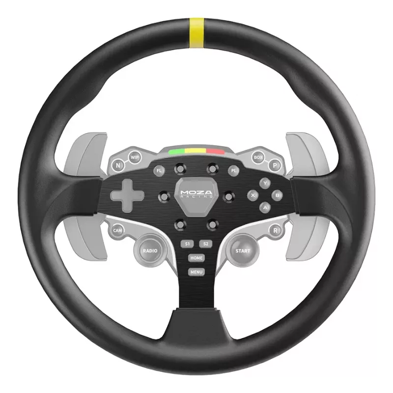 Vairo ratlankis MOZA RS046 305 mm juodas PC lenktyniniams žaidimams