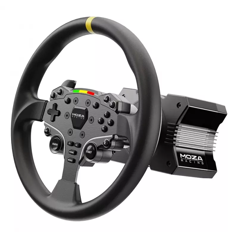Vairo ratlankis MOZA RS046 305 mm juodas PC lenktyniniams žaidimams