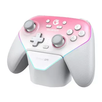 Belaidis valdiklis GameSir SuperNova T4n Pro Rožinis – Bluetooth, ergonomiškas rankinis dizainas