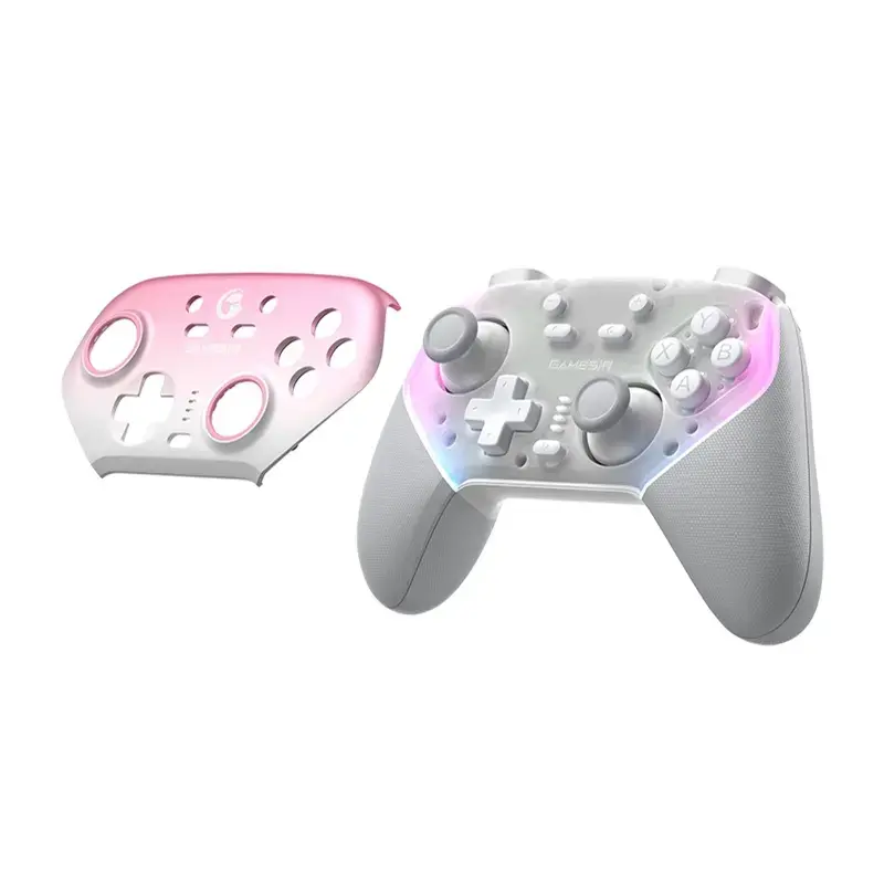 Belaidis valdiklis GameSir SuperNova T4n Pro Rožinis – Bluetooth, ergonomiškas rankinis dizainas