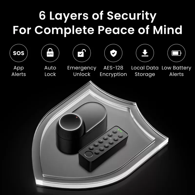 Smart spyna SwitchBot W5600000 su nuotoliniu valdymu ir saugumo funkcijomis