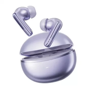 Belaidės ausinės QCY MeloBuds N70, tikros belaidės, violetinės