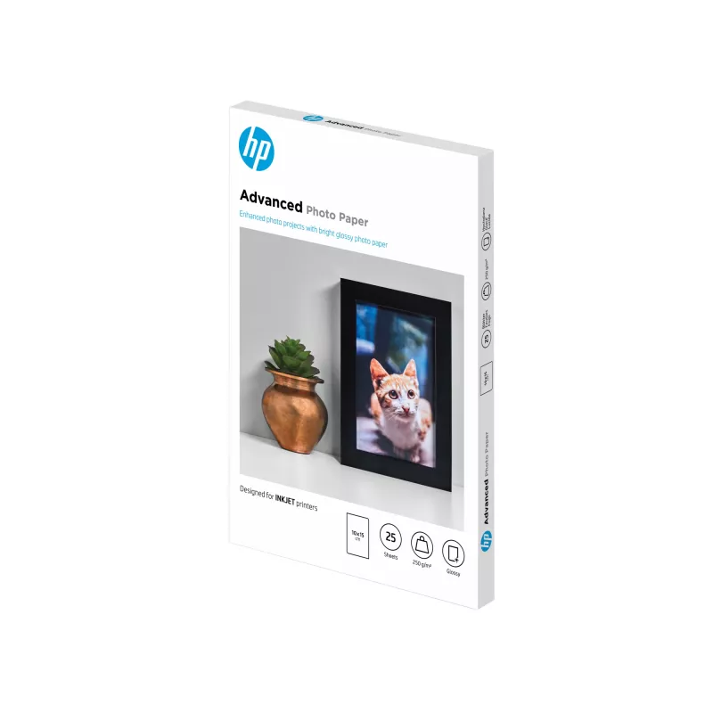 HP Advanced Photo Paper Glossy 250 g/m² 10x15 cm (101x152 mm) 25 lapų