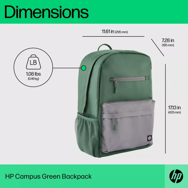Kasdienė kuprinė HP Campus Green Backpack Green Grey Polyester