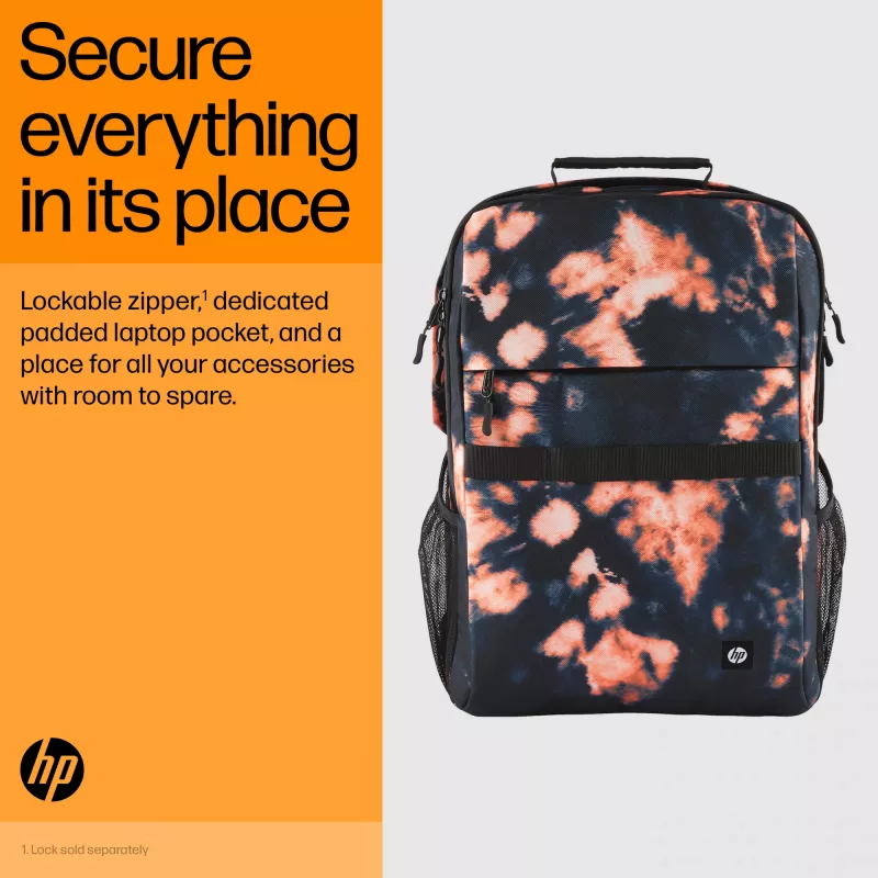 Kuprinė HP Campus XL Marble Stone Backpack Black Grey