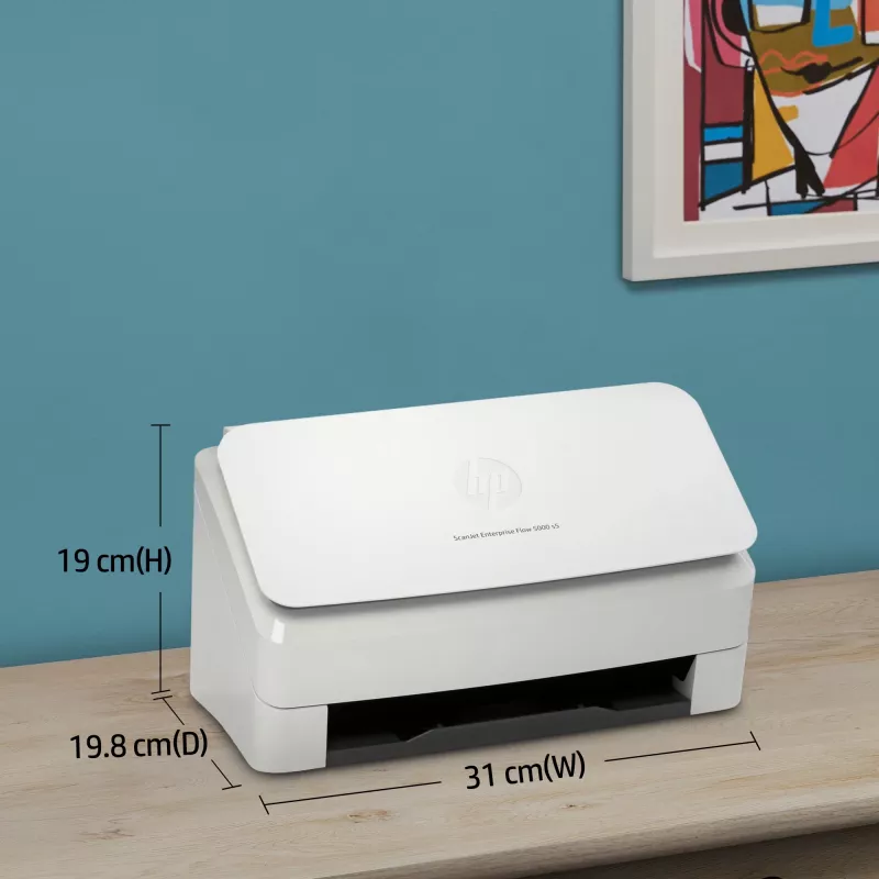 HP Scanjet Enterprise Flow 5000 s5 lakštinis skaitytuvas 600 x 600 DPI A4 baltas