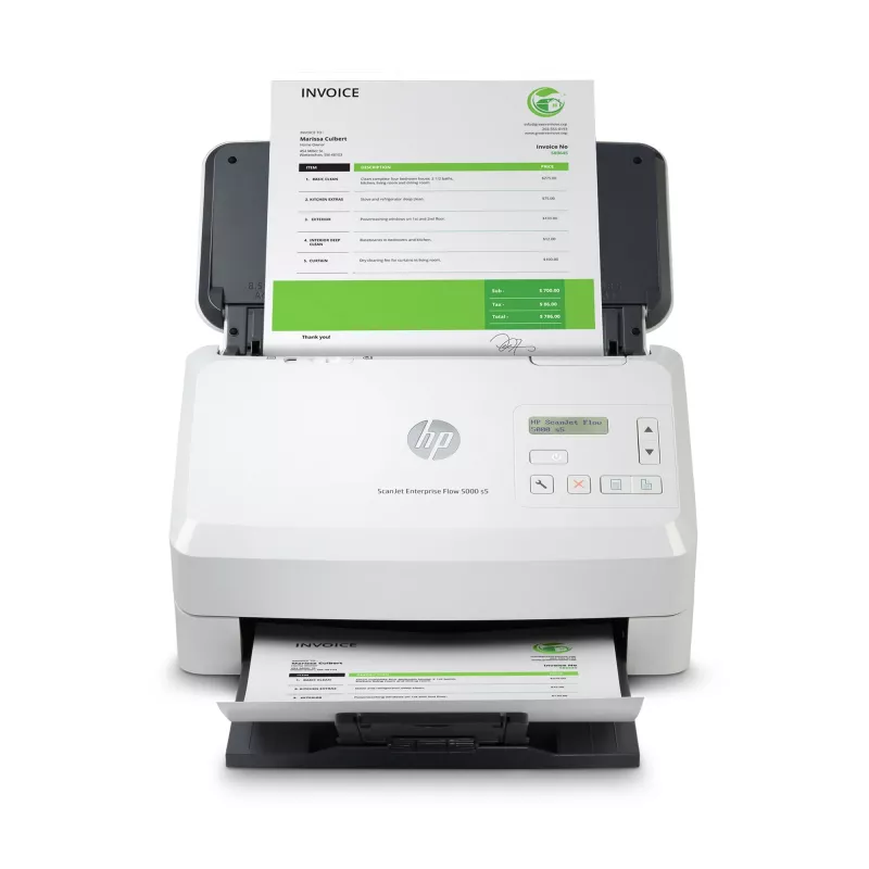 HP Scanjet Enterprise Flow 5000 s5 lakštinis skaitytuvas 600 x 600 DPI A4 baltas