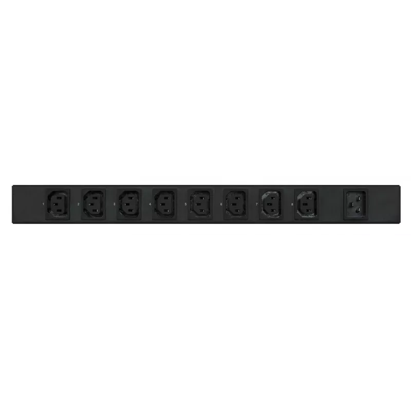 APC Easy Rack PDU, perjungiamas, 1U, 1 fazė, 3,7 kW, 230 V, 16 A, 8 x C13 lizdai, IEC60320 C20 įvadas