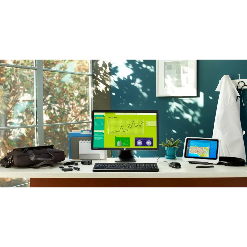 HP HDMI į VGA adapteris, 0,045 m, HDMI, VGA (D-Sub), kištukas, lizdas, juoda