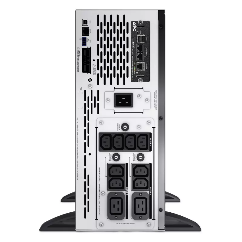 APC Smart-UPS X SMX3000HVNC - 3000VA, 8x C13 + 2x C19 lizdai, USB, plečiamas veikimo laikas, mažas gylis, NMC