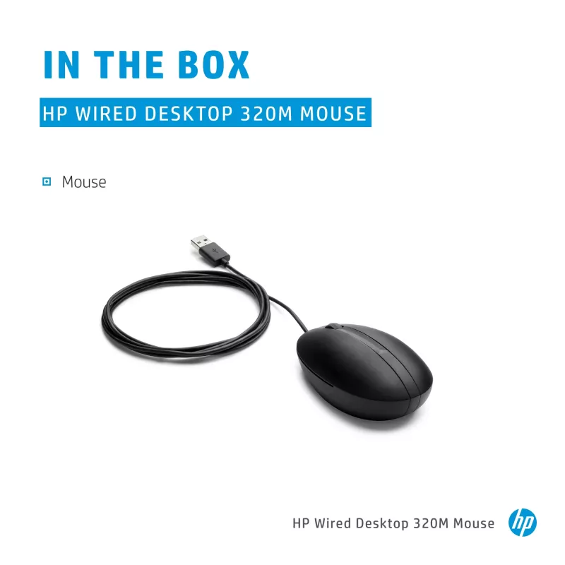 Pelė HP 9VA80AA Black USB