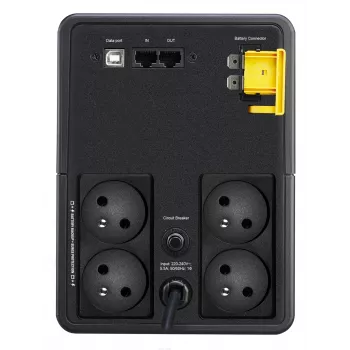 APC Back-UPS 1200VA, bokštas, 230V, 4x CEE 7/5 kištukiniai lizdai, AVR