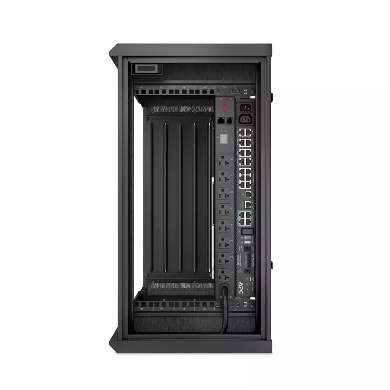 APC NetShelter 6U žemo profilio sieninis stelažas 230V serverio gylio
