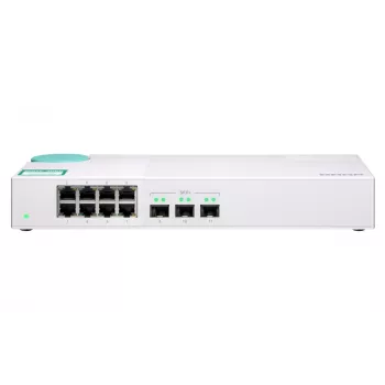 QNAP QSW-308S tinklo jungiklis, nevaldomas, Gigabit Ethernet (10/100/1000), baltas