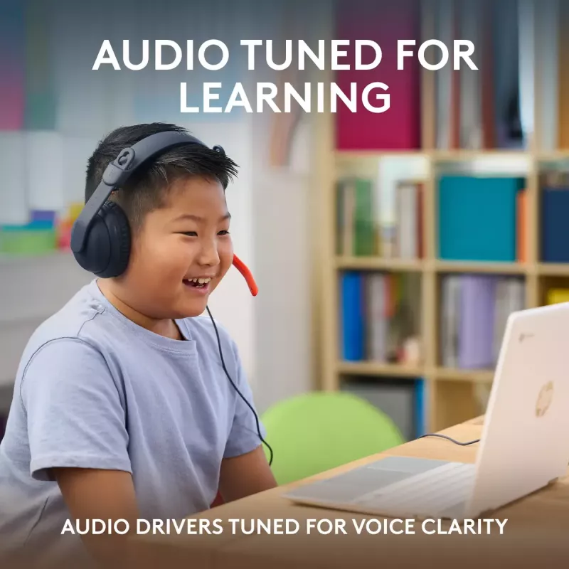 Ausinės Logitech Zone Learn, ant ausų, 3.5 mm AUX