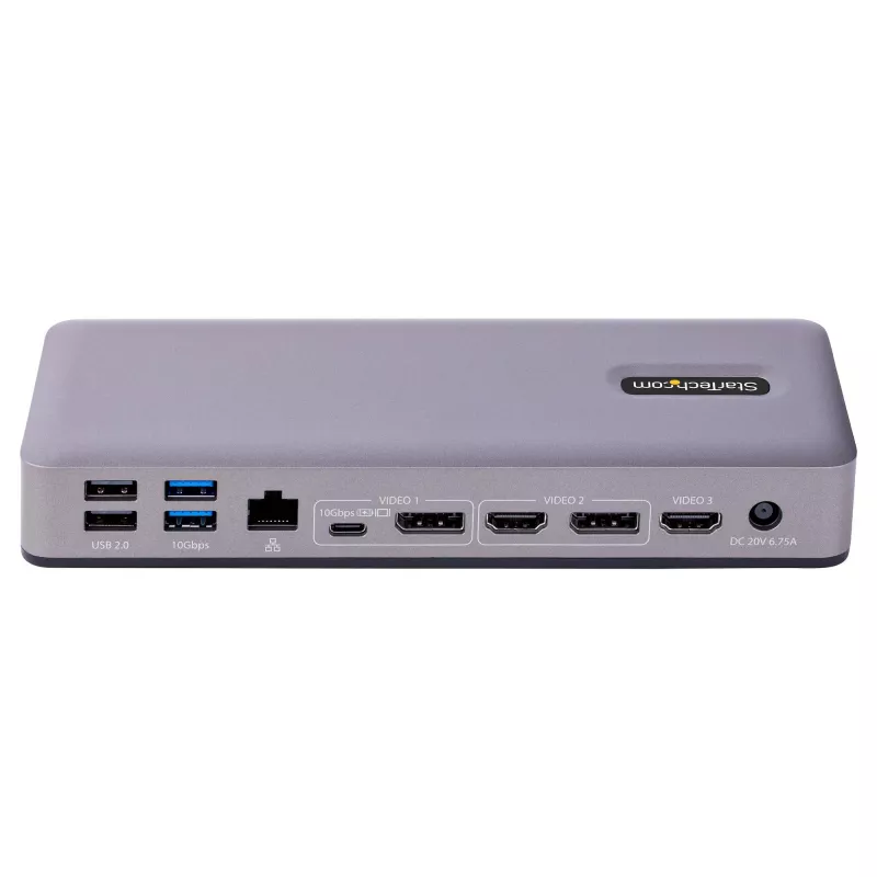 StarTech.com DK31C3MNCRUE USB-C dokavimo stotelė / prievadų replikatorius, laidinis, USB 3.2 Gen 2 (3.1 Gen 2) Type-C