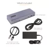 StarTech.com DK31C3MNCRUE USB-C dokavimo stotelė / prievadų replikatorius, laidinis, USB 3.2 Gen 2 (3.1 Gen 2) Type-C