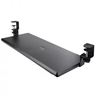 StarTech.com po stalu montuojama klaviatūros lentyna, užspaudžiama ergonomiška klaviatūros laikiklis, iki 12 kg, slankiojanti klaviatūros ir pelės dėžė su C-spaustuvais, reguliuojamo aukščio (3,9/4,7/5,5 col.)