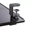 StarTech.com po stalu montuojama klaviatūros lentyna, užspaudžiama ergonomiška klaviatūros laikiklis, iki 12 kg, slankiojanti klaviatūros ir pelės dėžė su C-spaustuvais, reguliuojamo aukščio (3,9/4,7/5,5 col.)
