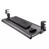 StarTech.com po stalu montuojama klaviatūros lentyna, užspaudžiama ergonomiška klaviatūros laikiklis, iki 12 kg, slankiojanti klaviatūros ir pelės dėžė su C-spaustuvais, reguliuojamo aukščio (3,9/4,7/5,5 col.)