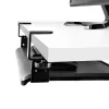 StarTech.com po stalu montuojama klaviatūros lentyna, užspaudžiama ergonomiška klaviatūros laikiklis, iki 12 kg, slankiojanti klaviatūros ir pelės dėžė su C-spaustuvais, reguliuojamo aukščio (3,9/4,7/5,5 col.)