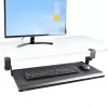 StarTech.com po stalu montuojama klaviatūros lentyna, užspaudžiama ergonomiška klaviatūros laikiklis, iki 12 kg, slankiojanti klaviatūros ir pelės dėžė su C-spaustuvais, reguliuojamo aukščio (3,9/4,7/5,5 col.)