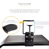 StarTech.com po stalu montuojama klaviatūros lentyna, užspaudžiama ergonomiška klaviatūros laikiklis, iki 12 kg, slankiojanti klaviatūros ir pelės dėžė su C-spaustuvais, reguliuojamo aukščio (3,9/4,7/5,5 col.)