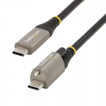 StarTech.com 3ft (1m) USB-C laidas su fiksavimo varžtu, 10Gbps, USB 3.1/3.2 Gen 2, 100W (5A) PD, DP Alt režimas