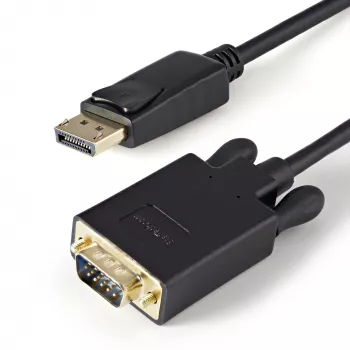 StarTech.com 0,9 m aktyvus DisplayPort į VGA laidas - DP 1.2 keitiklis su fiksavimo jungtimi