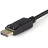 Juodas aktyvus StarTech.com DP2VGAMM3B DisplayPort–VGA kabelis, 3 pėdos (1 m), 1920x1200, fiksuojamas DP kištukas