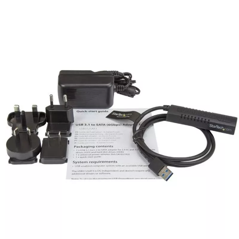 StarTech.com SATA į USB laidas - USB 3.1 (10Gbps) - UASP, juodas