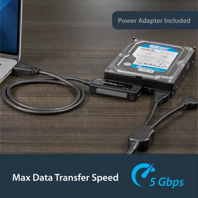 StarTech.com SATA į USB laidas - USB 3.1 (10Gbps) - UASP, juodas