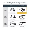 StarTech.com SATA į USB laidas - USB 3.1 (10Gbps) - UASP, juodas