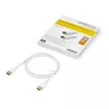 StarTech.com 1 m HDMI 2.0 lydinis plonas laidas, lankstus, sertifikuotas, su Ethernet, UHD 4K 60Hz HDR10, aramido pluoštas, TPE apvalkalas, baltas
