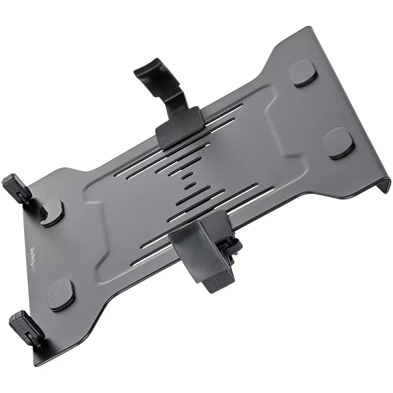 StarTech.com VESA nešiojamojo kompiuterio padėklas – reguliuojamas monitoriaus rankenos laikiklis nešiojamiesiems (4,5 kg) – 75x75 ir 100x100 VESA tvirtinimo angos – ventiliuojamas – monitoriaus stovams / laikikliams