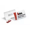 Durable Click Fold 8212-19 sulankstomas vardinis ženklelis, skaidrus PP, 75x40 mm, 10 vnt., magnetinis tvirtinimas