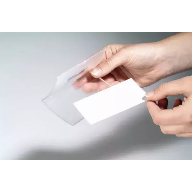 Durable Click Fold 8212-19 sulankstomas vardinis ženklelis, skaidrus PP, 75x40 mm, 10 vnt., magnetinis tvirtinimas