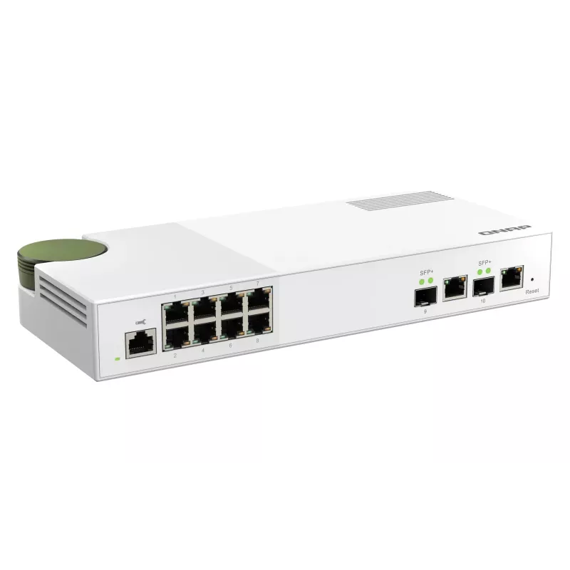 QNAP QSW-M2108-2C tinklo jungiklis Valdomas L2 2.5G Ethernet (100/1000/2500) Pilka, Balta