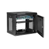 StarTech.com 2-Post 9U sieninis tinklo spintos korpusas su 1U lentyna, 19 colių sieninis serverio stovas duomenų / tinklo / AV / elektronikos / kompiuterinės įrangos montavimui, mažas vėdinamas korpusas