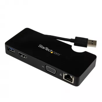 StarTech.com kelioninė dokavimo stotelė nešiojamiesiems kompiuteriams - HDMI arba VGA - USB 3.0