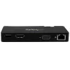 StarTech.com kelioninė dokavimo stotelė nešiojamiesiems kompiuteriams - HDMI arba VGA - USB 3.0