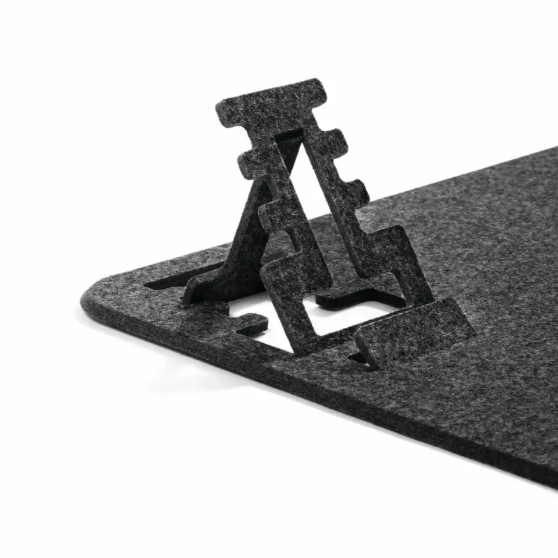 Staltiesė Durable 708158 iš PET veltinio, anglies spalvos, 700x330x4 mm