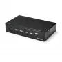 StarTech.com 4 prievadų HDMI KVM jungiklis su USB 3.0 – 1080p, 1920 x 1080 pikselių, montavimas į stelažą, juoda