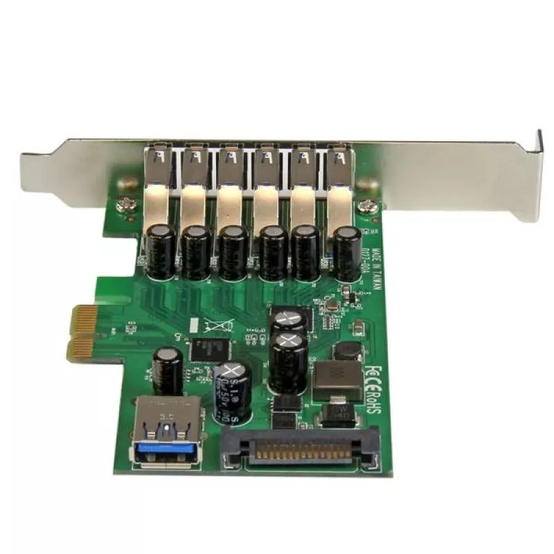 StarTech.com 7 prievadų PCI Express USB 3.0 kortelė – standartinė ir mažo profilio konstrukcija